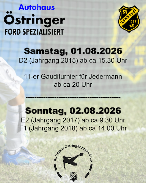 Jugendcup 2026 Zeiten Sa/So